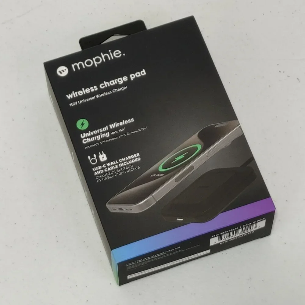 Mophie Universal Wireless Charge Pad - 15W Fast Charging for Qi-Enabled Devices,